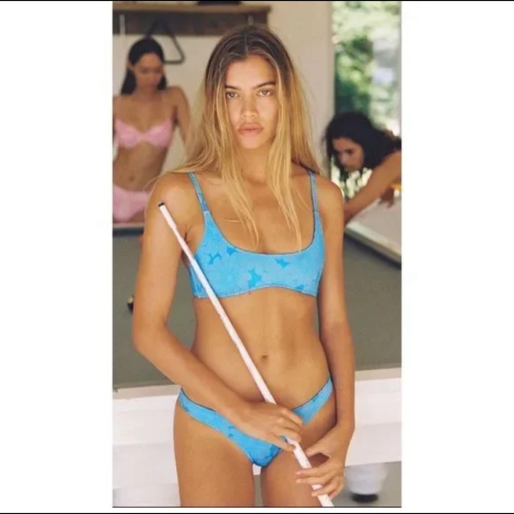 Triangl bikini -Ocean floral